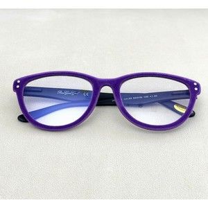 Purple +1.00, Womens Cat Eye Reading Glasses, Velvet-Rimmed, Blue Light Blocking